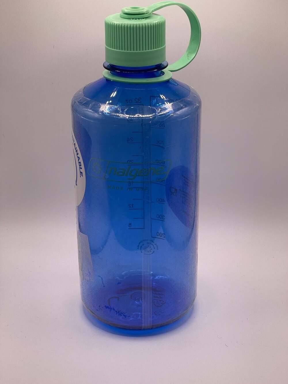 Nalgene Sustain BPA-Free Water Bottle 32 oz Narrow Mouth Cornflower Blue